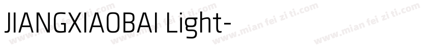 JIANGXIAOBAI Light字体转换